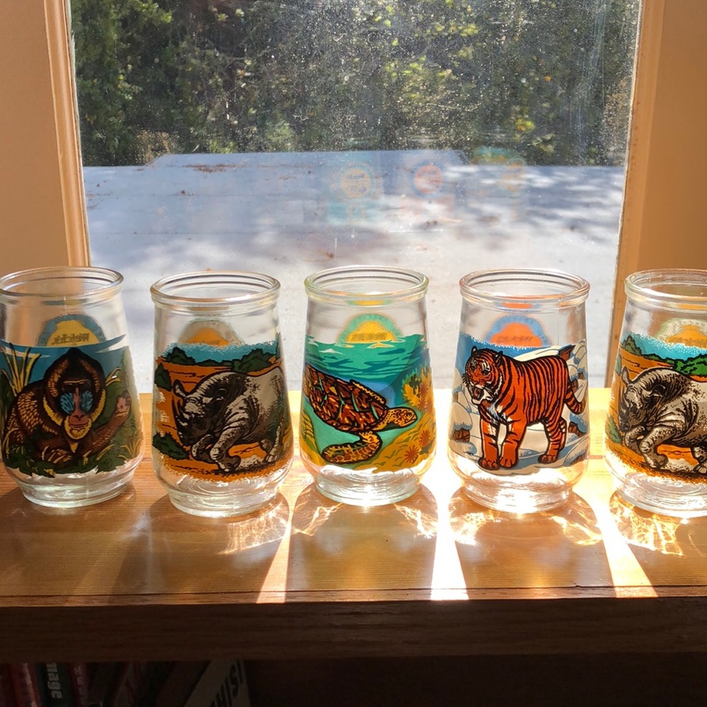 Set #2 of 5 Welch’s jelly jars